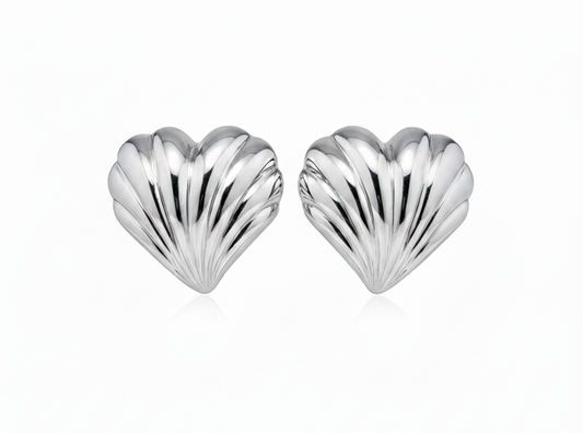 Arete concha corazón