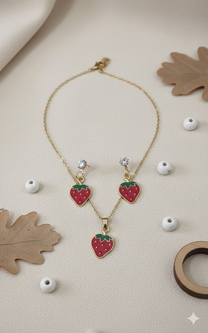 Collar con aretes