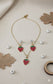Collar con aretes