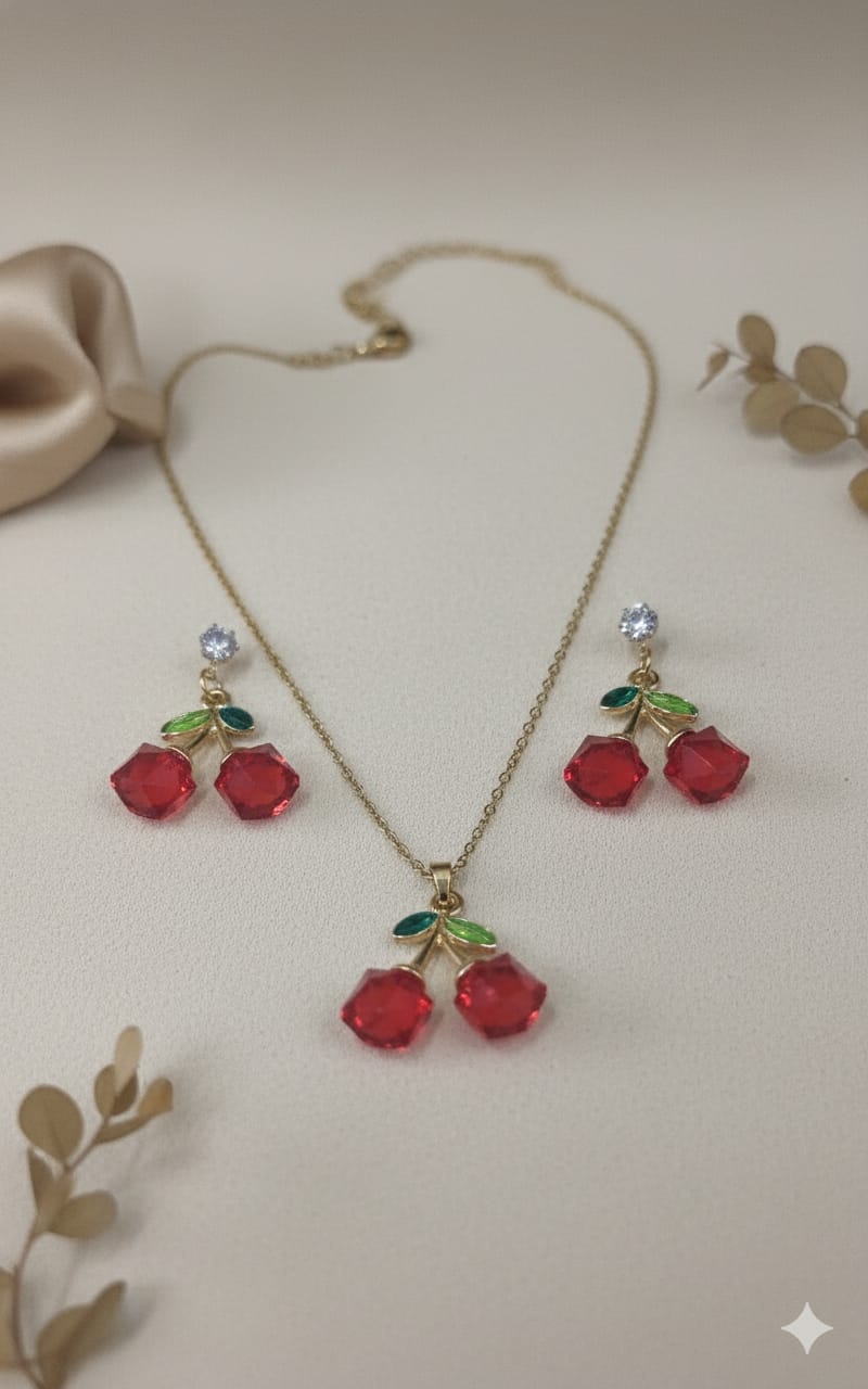 Collar con aretes