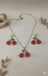 Collar con aretes