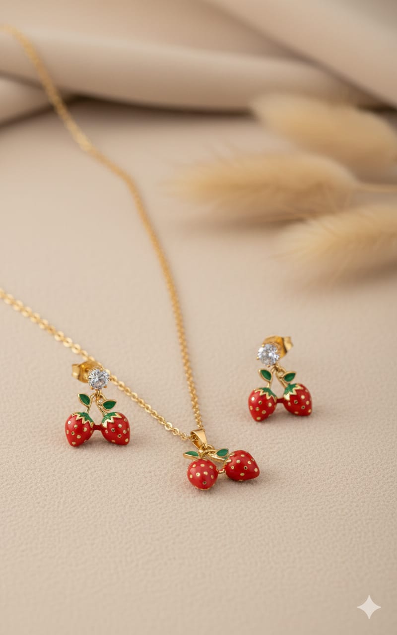 Collar con aretes