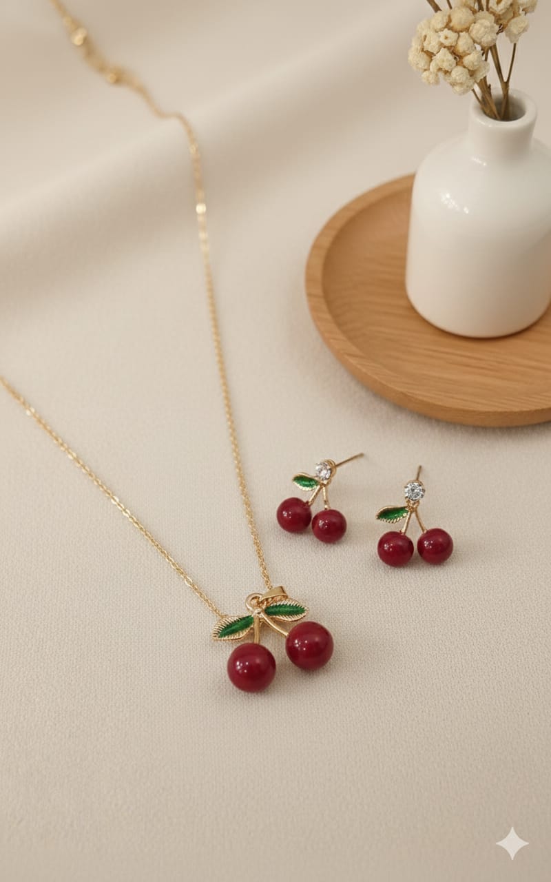 Collar con aretes